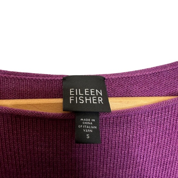 Eileen Fisher 100% Merino Wool Pullover Sweater Crew Neck Long Sleeve Small - Picture 10 of 11